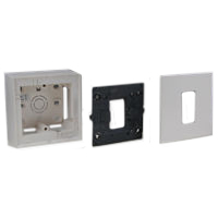 79260X45-N 79250X45-N 79266X45-N Surface Mount Plastic Box, Frame & Plate. 22.5x45mm Opening.  